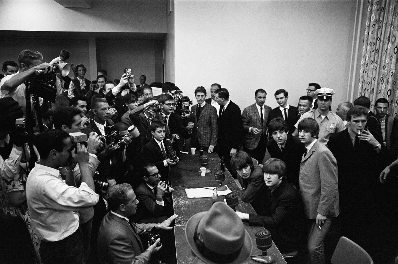 #18 The Beatles, news press conference ahead of Concert at the Convention Hall, Atlantic City, 1964