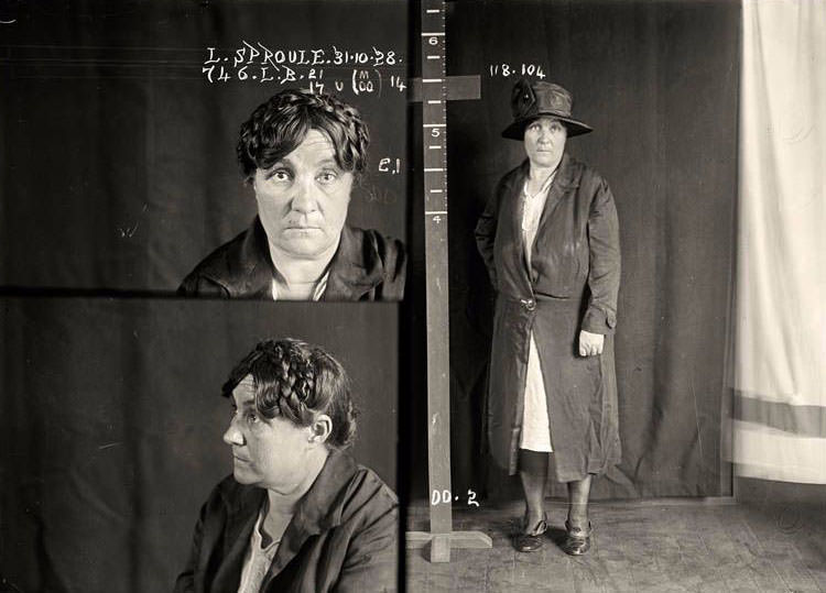 #10 Tasmanian Lillian Sproule (1928. Aged: 50).