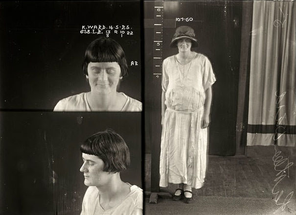 #28 Kathleen Ward, criminal record number 658LB, 14 May 1925.