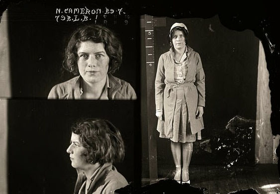 #30 Nellie Cameron, criminal record number 792LB, 29 July 1930.