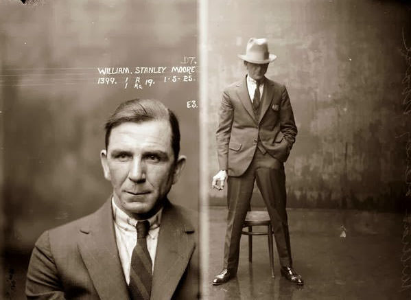 #40 Mug shot of William Stanley Moore, 1 May 1925, Central Police Station, Sydney.