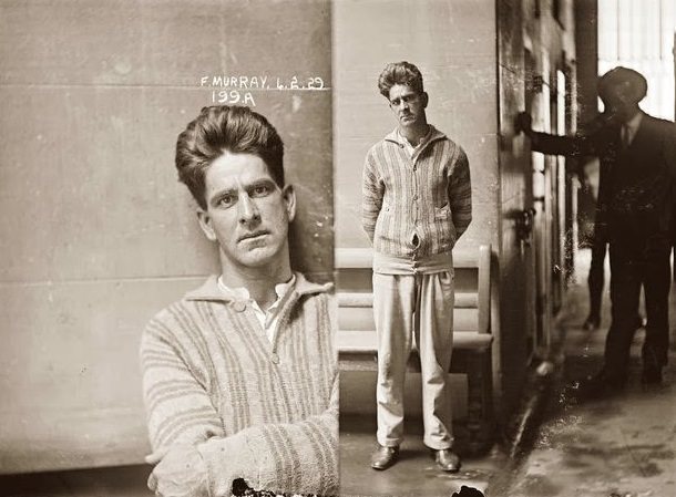 #46 Mug shot of Frank Murray alias Harry Williams, 4 February 1929, Central Police Station, Sydney.