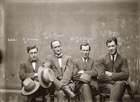 #52 Hampton Hirscham, Cornellius Joseph Keevil, William Thomas O’Brien and James O’Brien – July 20, 1921