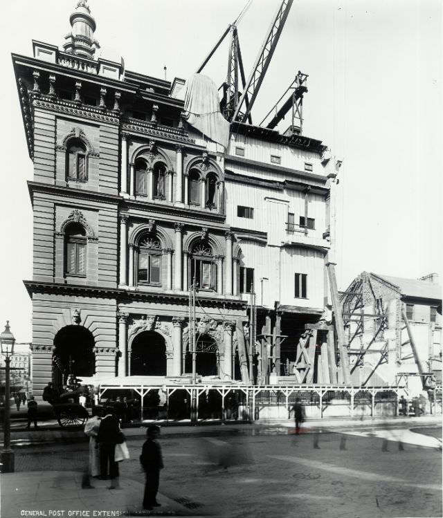 #11 General Post Office showing construction of additions, Sydney