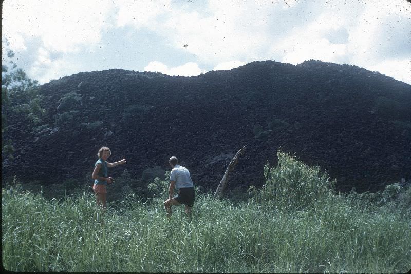 #10 Betty and Ron looking at Black Mt Cooktown, Queensland, Feb 1963