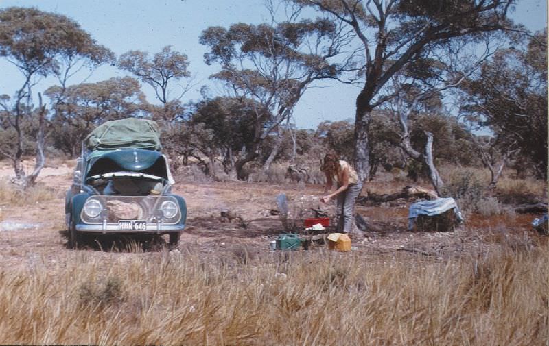 #22 Dorothy doing the morning chores, somewhere in Western Australia, May 6, 1963