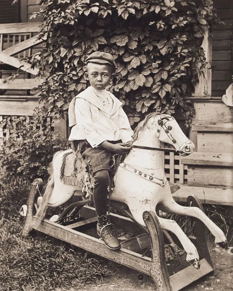 #15 Claude Clark on a Rocking Horse, 1902.
