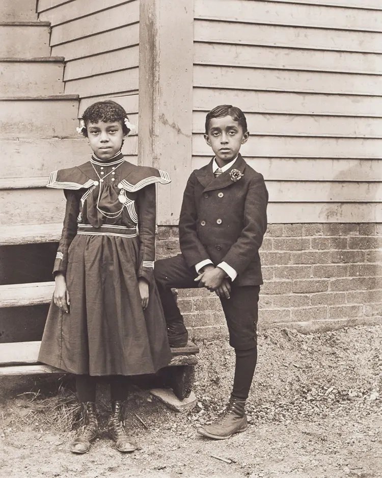 #18 Susie Idella Morris and Harry Clinton Morris. Susie and Harry Morris were the children of barber Sandy Morris, a migrant from New Orleans, and Susie Arkless Morris, of Narragansett descent.