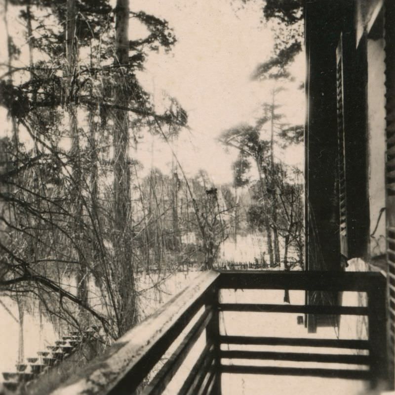 #32 View from Helga’s room, Berlin House, 6 Hermannstraße, Zehlendorf, Berlin, Germany, 1940s