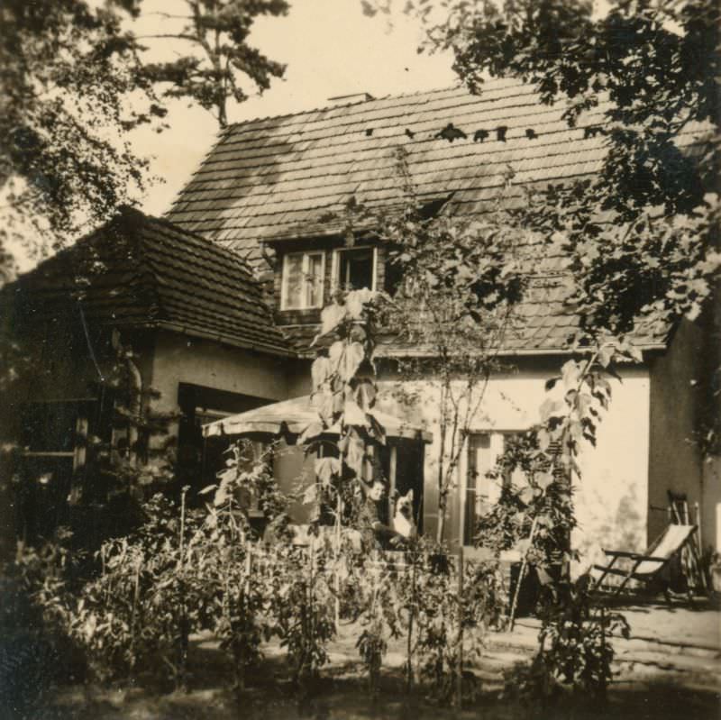 #8 Garden side of Helga’s Berlin House, 6 Hermannstraße, Zehlendorf, Berlin, Germany, 1940s