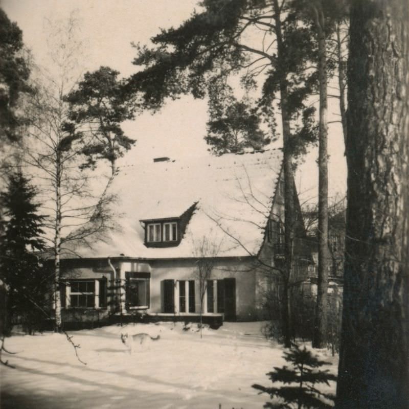 #9 Garden side of Helga’s Berlin House, 6 Hermannstraße, Zehlendorf, Berlin, Germany, 1940s