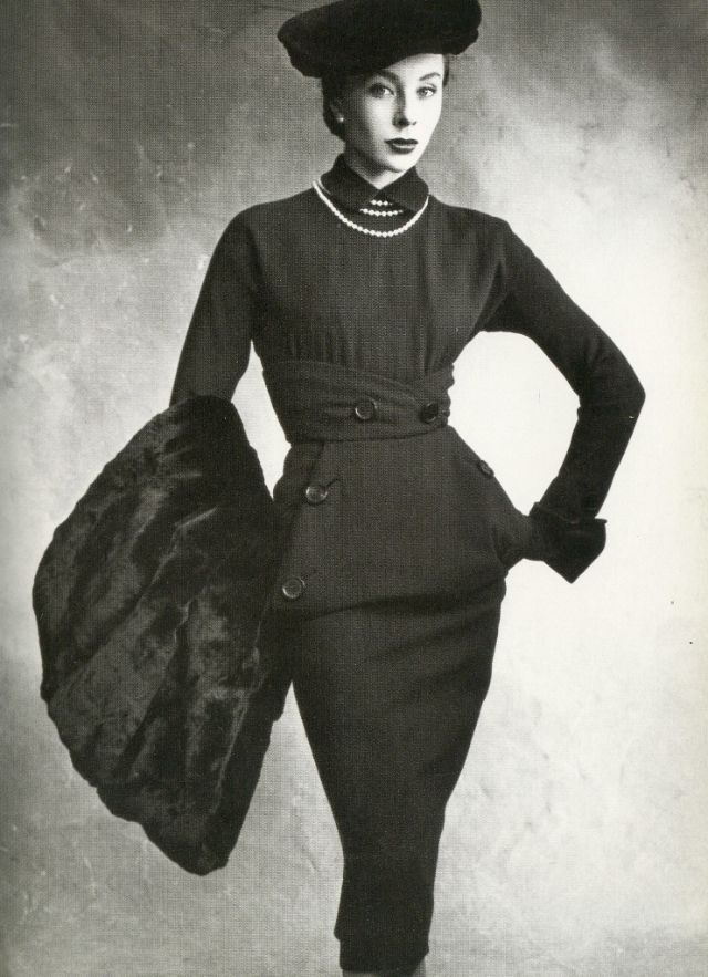 #71 Bettina in dress from Dior’s ‘Diabolo’ line, American Vogue, September 1, 1950