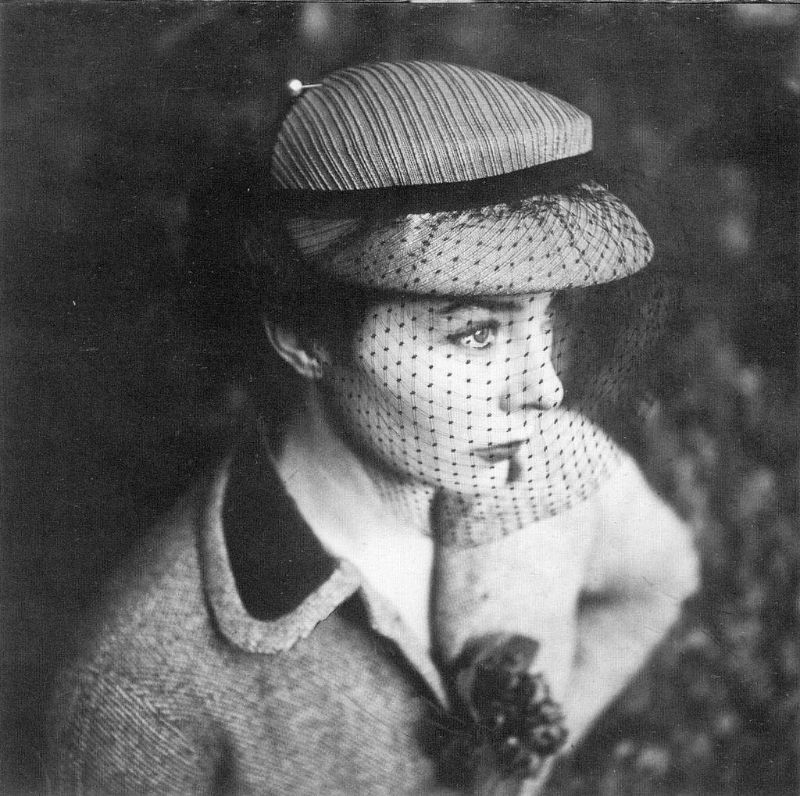 #96 Bettina is wearing a hat designed by Gilbert Orcel, 1952