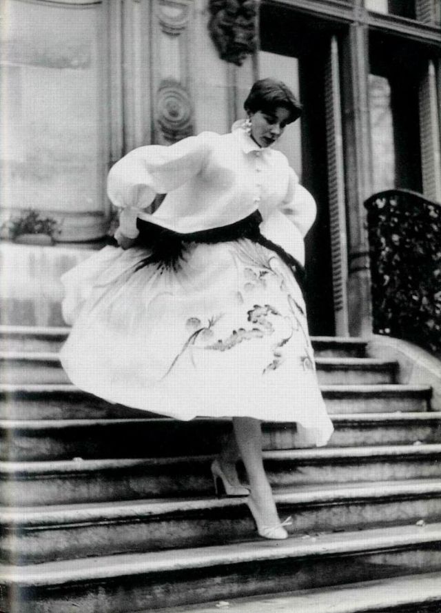 #98 Bettina wearing Givenchy, Paris, April 1952