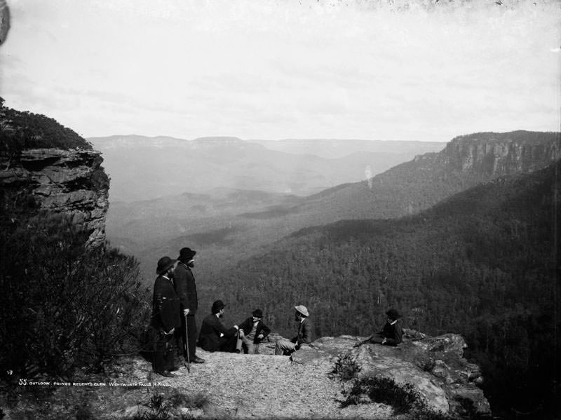 #18 Outlook, Prince Regent’s Glen, Wentworth Falls, New South Wales, 1900