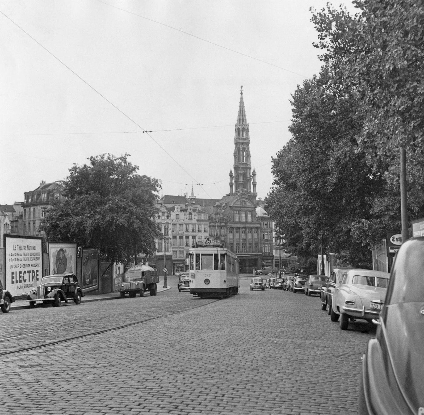 #12 A view toward the town centre in Brussels, 1950