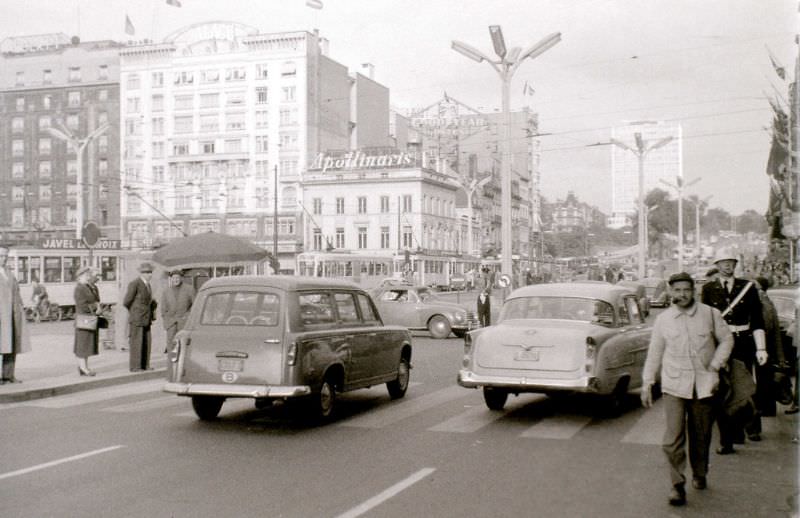 #50 Near Place Rogier, Brussels, 1958