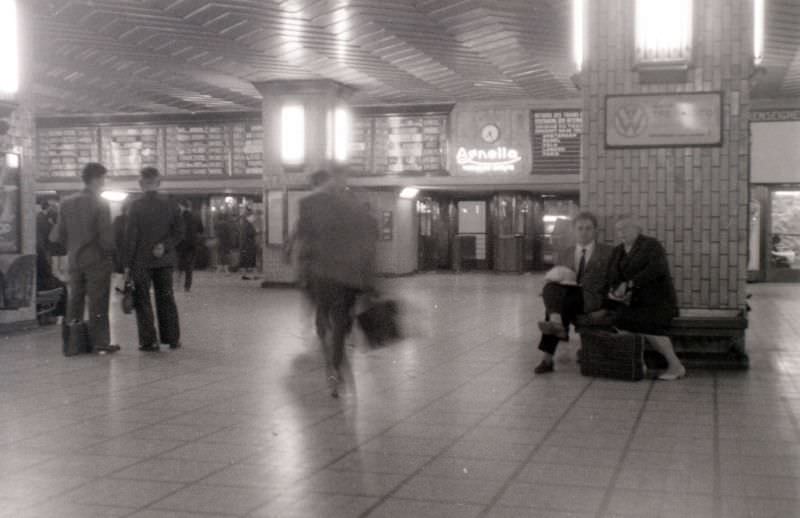#55 Railway station, possibly Bruxelles-Nord, Brussels, 1958