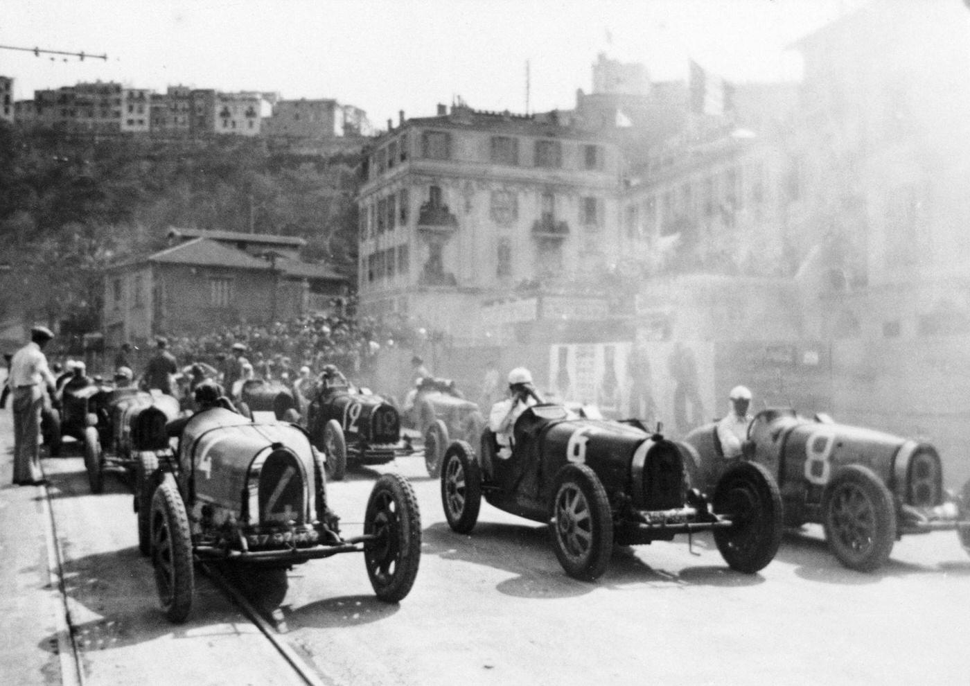 #13 Monaco Grand Prix, 1929. The first Monaco Grand Prix was staged on the 14th April 1929, and was won by Grover-Williams in a Bugatti.