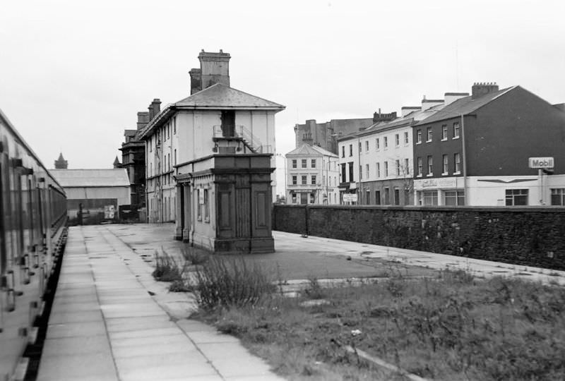 #8 Bute Street Station. Trains now use the platform opposite, Cardiff, November 1974