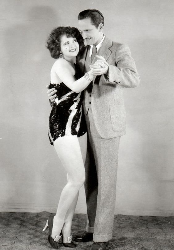 #19 Clara Bow and Fredric March in The Wild Party (1929)