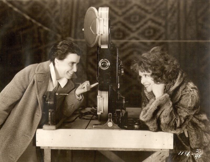 Glamorous Photos of Clara Bow in movie &;The Wild Party 1929&; Movies &; TV
