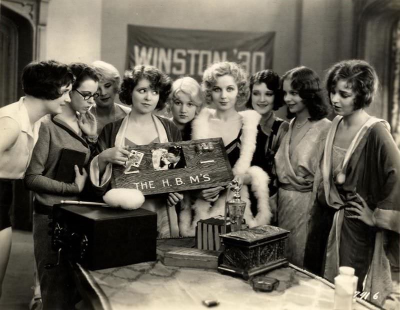 Glamorous Photos of Clara Bow in movie &;The Wild Party 1929&; Movies &; TV