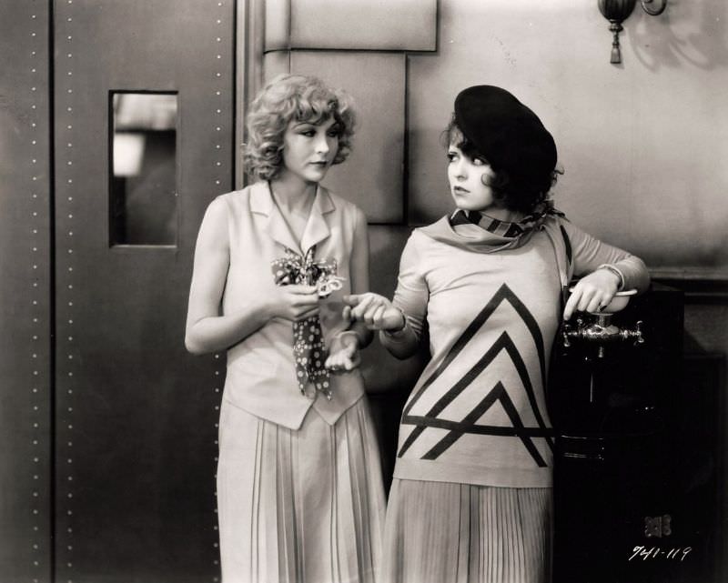 Glamorous Photos of Clara Bow in movie &;The Wild Party 1929&; Movies &; TV