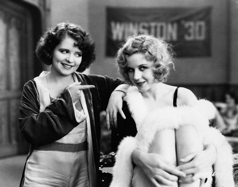 Glamorous Photos of Clara Bow in movie &;The Wild Party 1929&; Movies &; TV