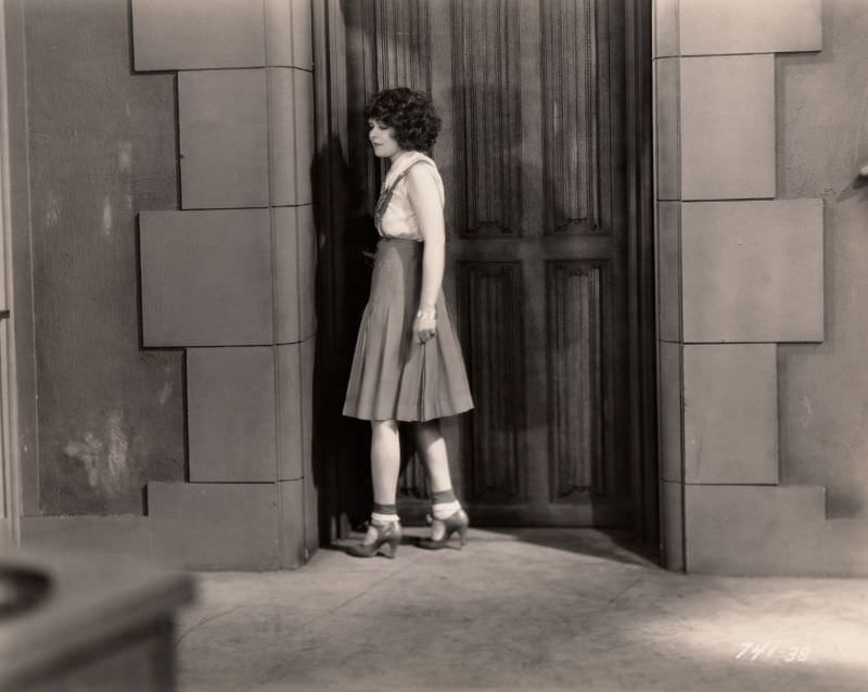 Glamorous Photos of Clara Bow in movie &;The Wild Party 1929&; Movies &; TV