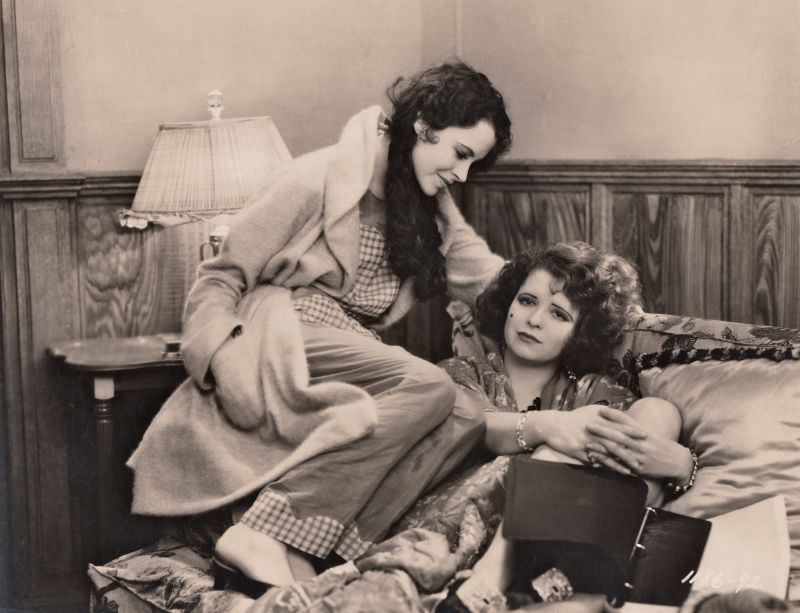 Glamorous Photos of Clara Bow in movie &;The Wild Party 1929&; Movies &; TV