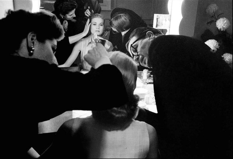 #27 Grace Kelly in her dressing room during the filming of ‘High Society’, 1956