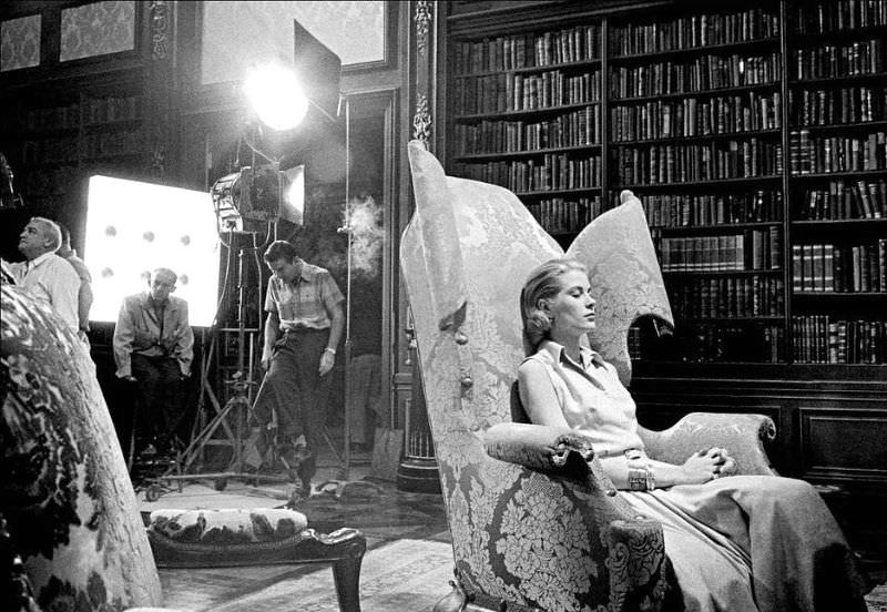 #30 Grace Kelly on the set of ‘High Society’, directed by Charles Walters, 1956