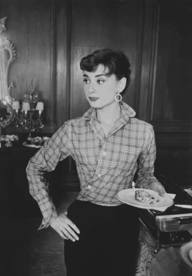#8 Audrey Hepburn during the filming of ‘Sabrina’, Long Island, New York, 1954