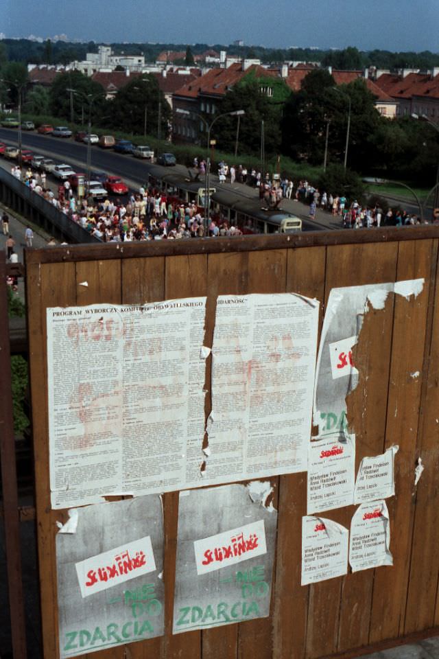 #30 Solidarity banners, Poland, 1989