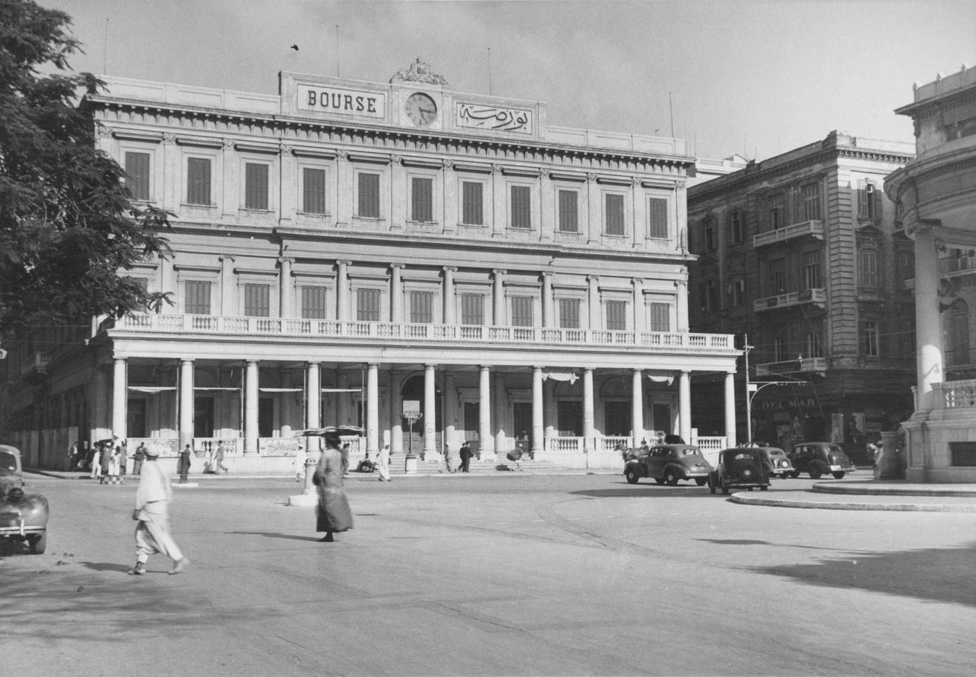 #15 The stock exchange in Alexandria, Egypt, 1944.
