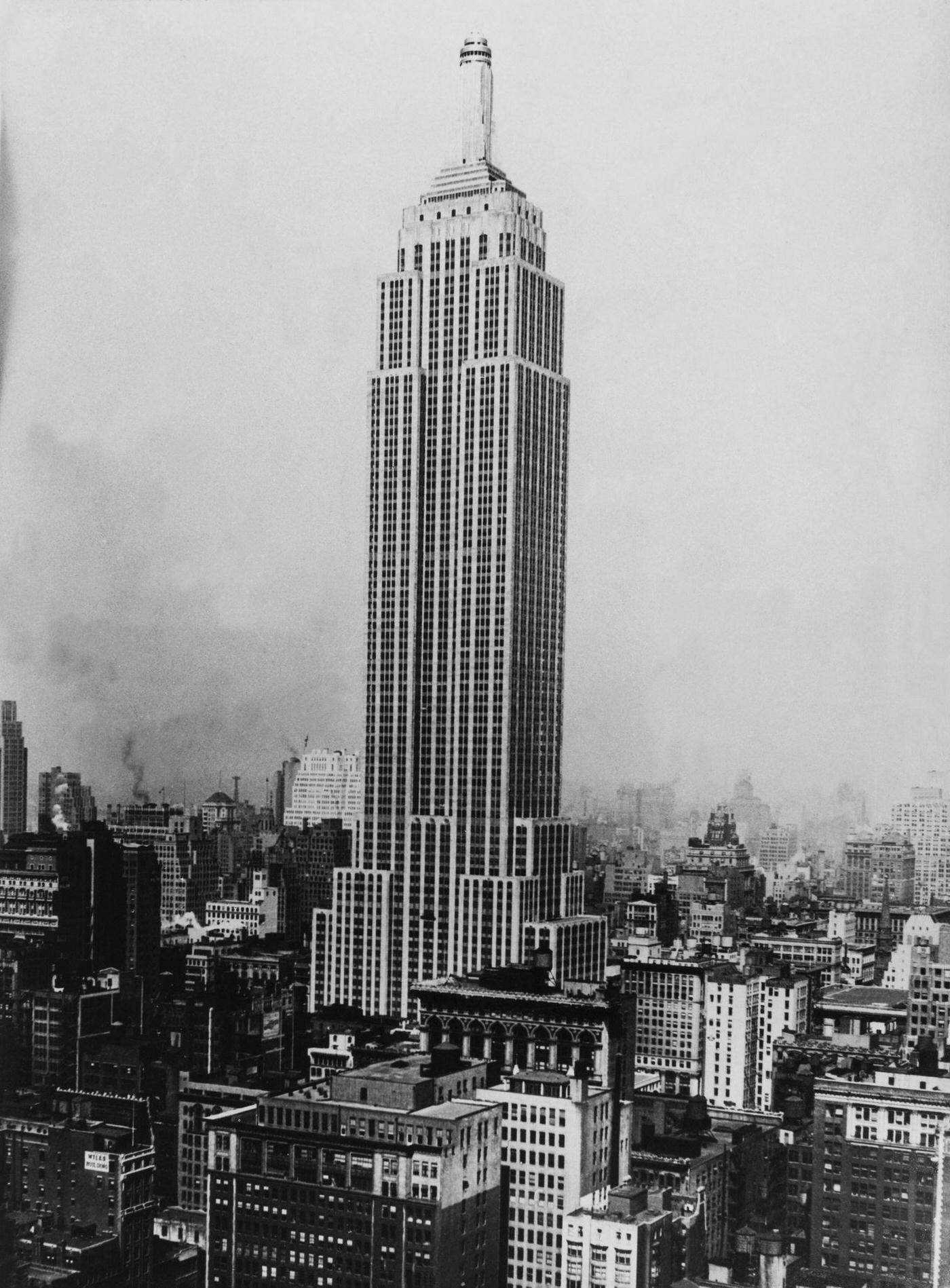 #1 Empire State Building at Manhattan in New York on July 1945