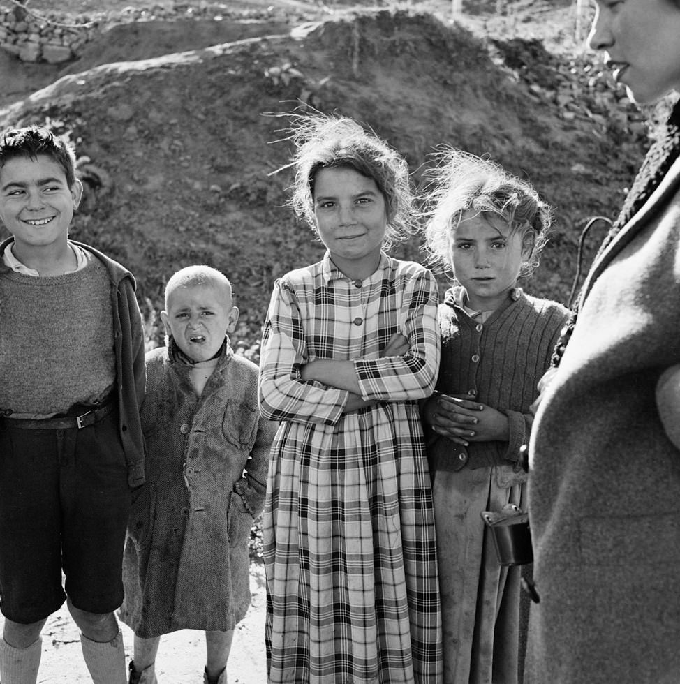 #178 Four Gypsy Children, Spain, 1956