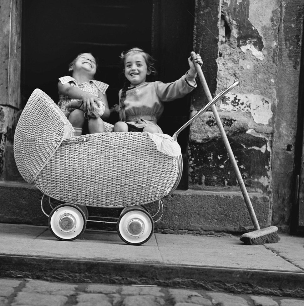 #186 Carriage and Broom, Germany, 1955