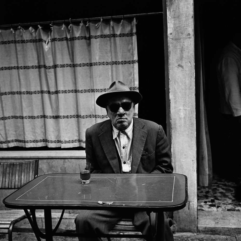 #189 Man With Dark Glasses, Italy, 1956