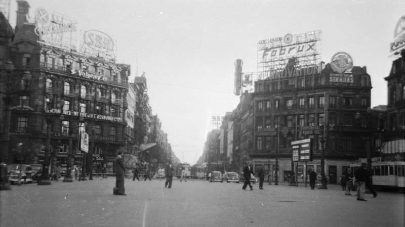 #94 Brussels, Place de Brouckère (center), Belgium, 1950