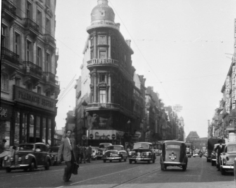#95 Brussels, Place de Brouckère (north), Belgium, 1950