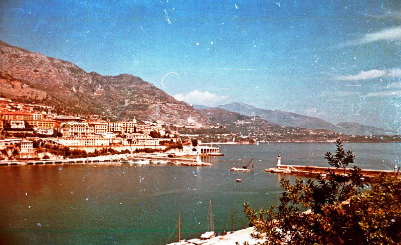 #102 Monaco harbor, France, 1950