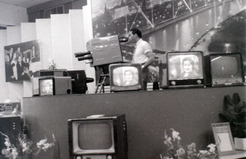 #6 Color television at U.S.S.R. pavilion, Expo 58 World Fair, Brussels, 1958