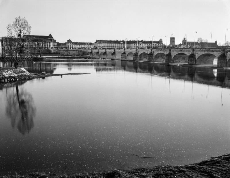 #17 Loire and Pont Wilson, Tours, France, 1989