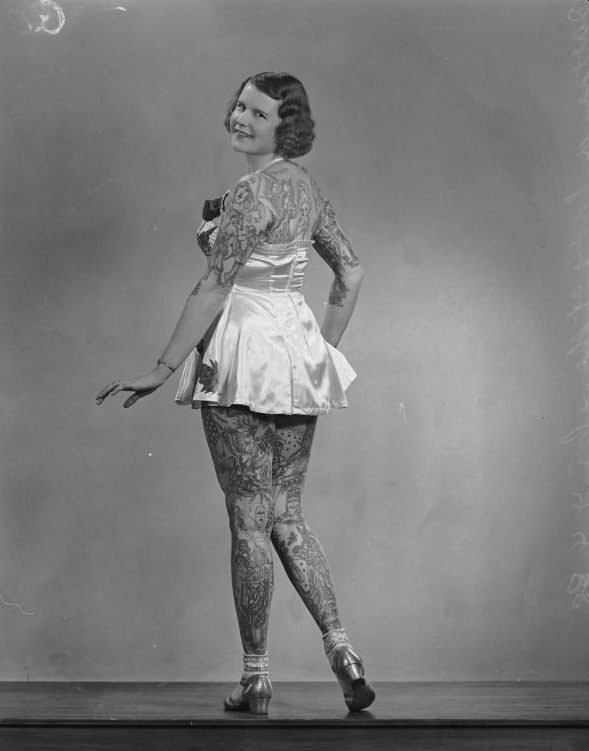 #14 Betty Broadbent, the ‘Tattooed Venus’, Sydney, 4 April 1938