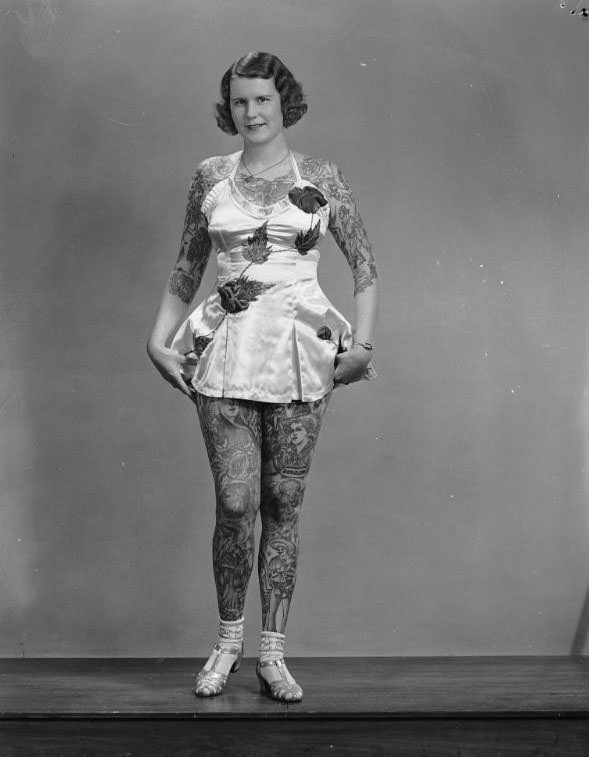 #16 Betty Broadbent, the ‘Tattooed Venus’, Sydney, 4 April 1938
