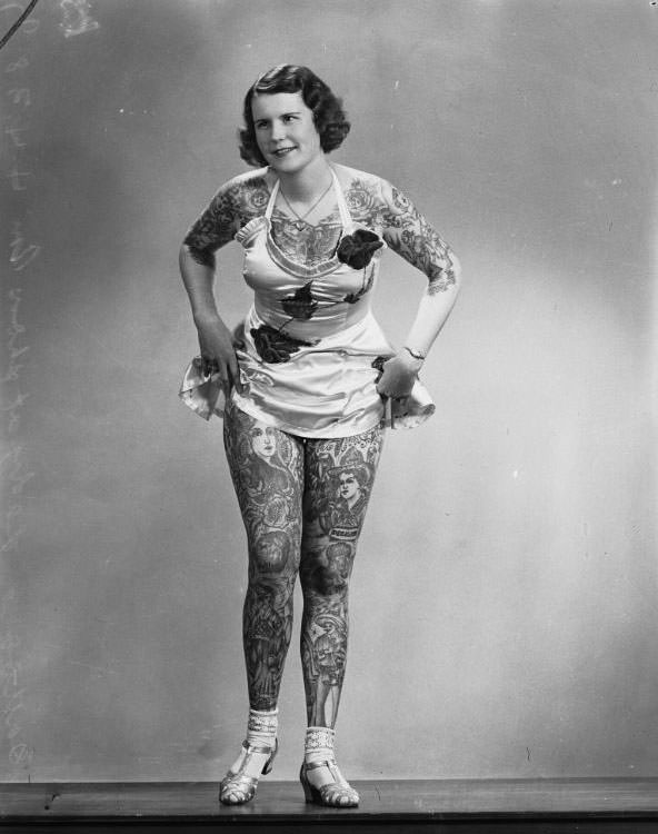 #17 Betty Broadbent, the ‘Tattooed Venus’, Sydney, 4 April 1938