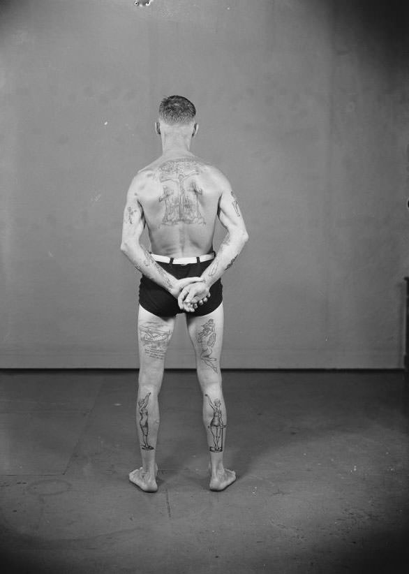 #8 Tattooed man, John Hennington of Woronora, Australia, 25 December 1937