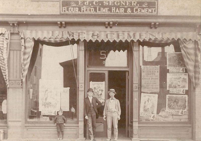 #9 Ed. C. Segner Store, Flour, Feed, Lime, Hair, Cement, Massillon